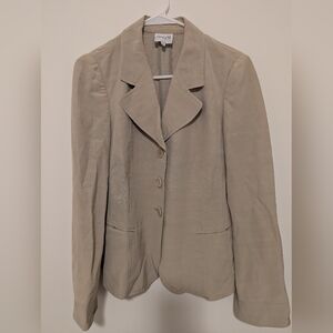 Armani Collezioni Beige Blazer Made in Italy Size 42 Tailored Jacket